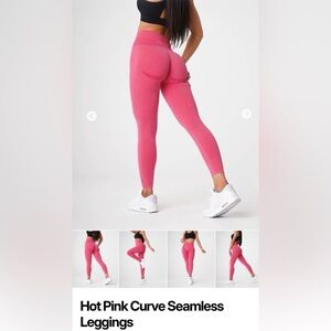 NVGTN Hot Pink Seamless Curve Leggings